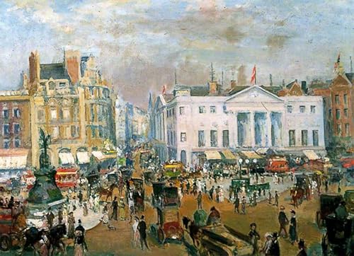 Toile Piccadilly Circus Jacques Emile Blanche impression premium 60x90cm