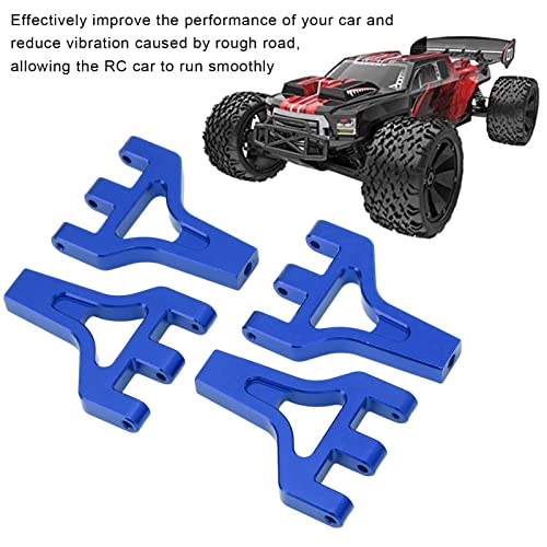 Image of RC Front Rear Upper Swing Arms 4Pcs, Aluminum Alloy Swing Arm Replacement Compatible with 1 /6 Shredder REDCAT RC Car Sportinggoods Model Car Accessories(Dark Blue)