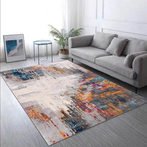 Tapis de chambre lavable en machine et antidérapant moderne
