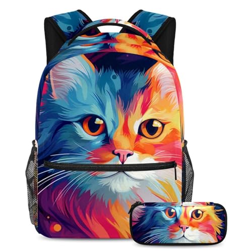 Lot de 2 cartables colorés et spacieux pour organiser la vie des élèves
