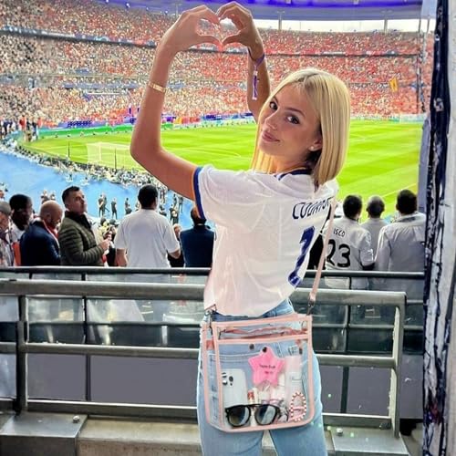 Image of Bluome Clear Bag for Stadium Events 12x12x6, Clear Purses Stadium Bag Crossbody Purses for Concerts Football Games Travel