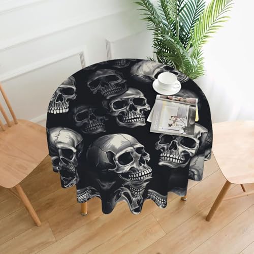 Nappe graffitis de crâne durable nappe décorative 60 pouces pour table restaurant - 2