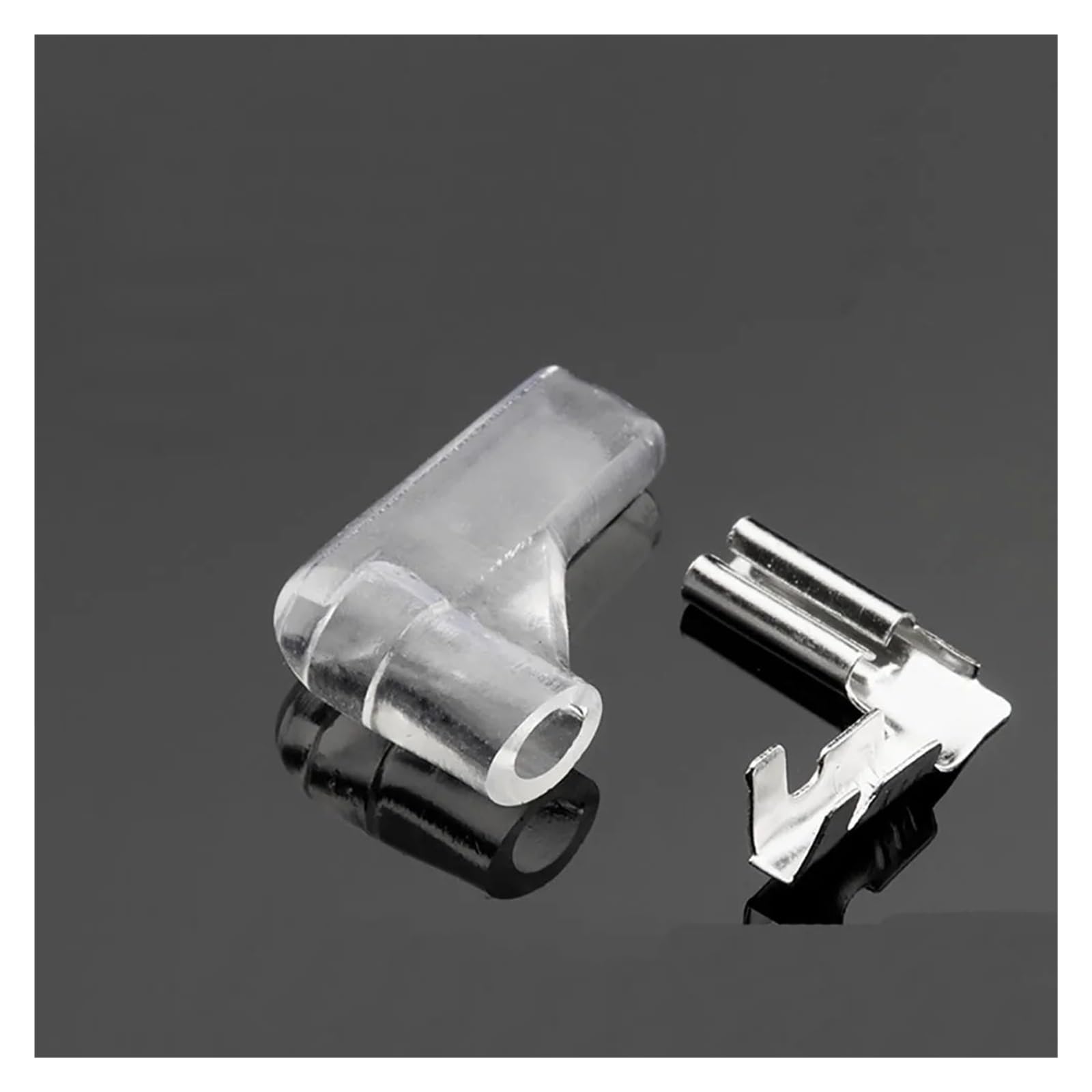 50-500Pcs 2.8mm (110) Flag Brass Terminal with PVC Cover Connector Pins DJ627-2.8A 0.5mm Thickness(Type 1,Quantity 200Pcs)