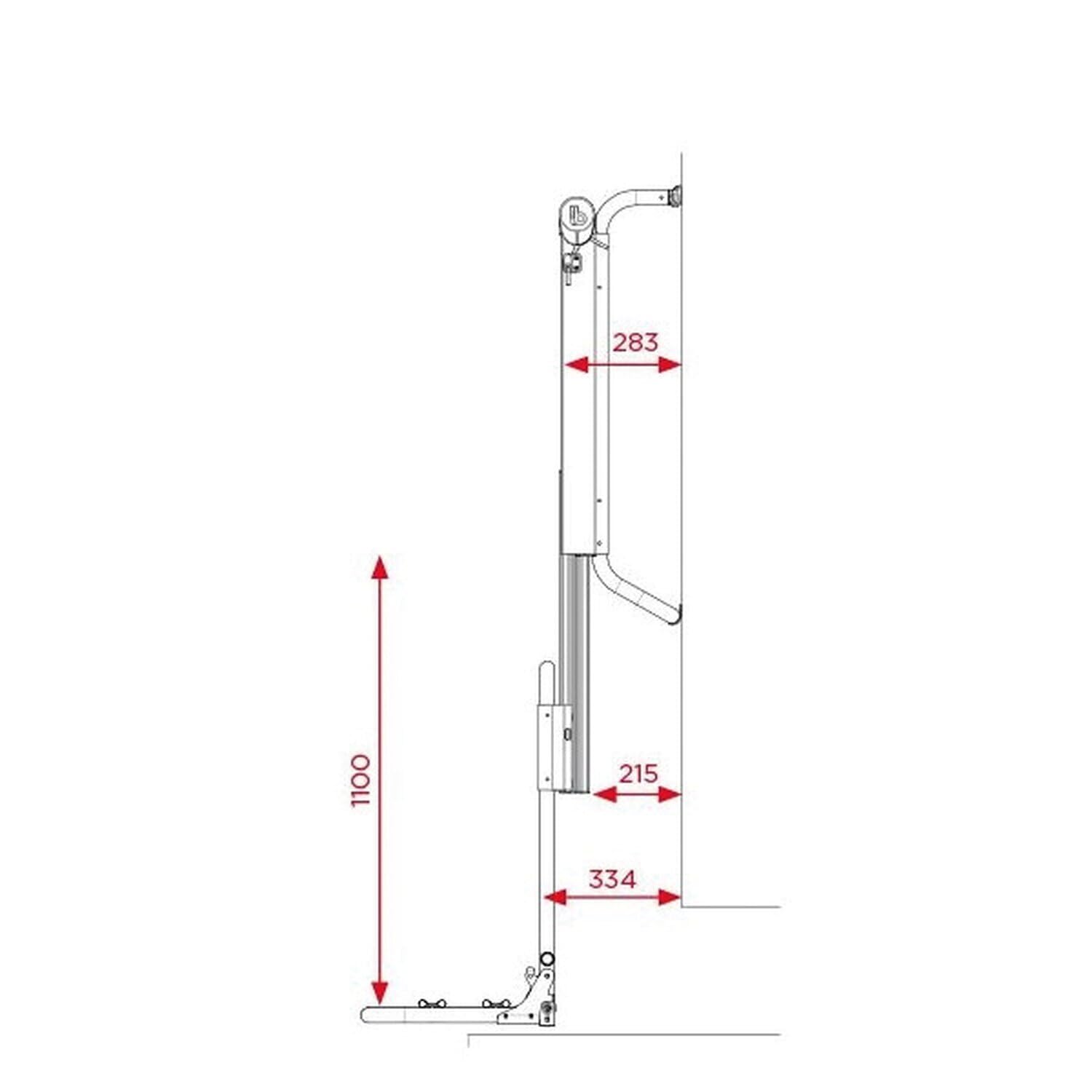 Portabicicletas Bike Lift BR-System Modelo - Carril