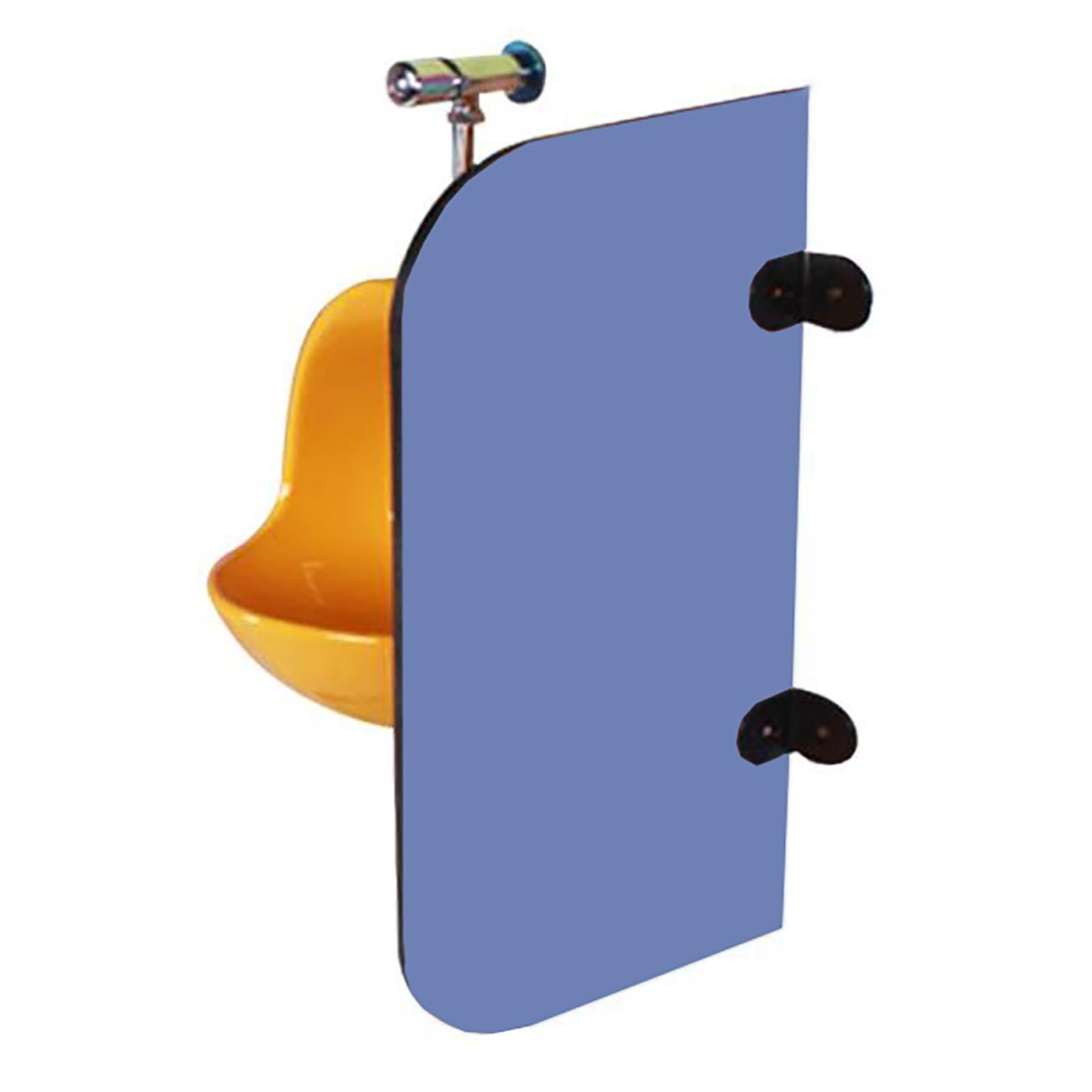 Séparateur d'urinoir mural enfants bleu pour l'aménagement des jardins d'enfants