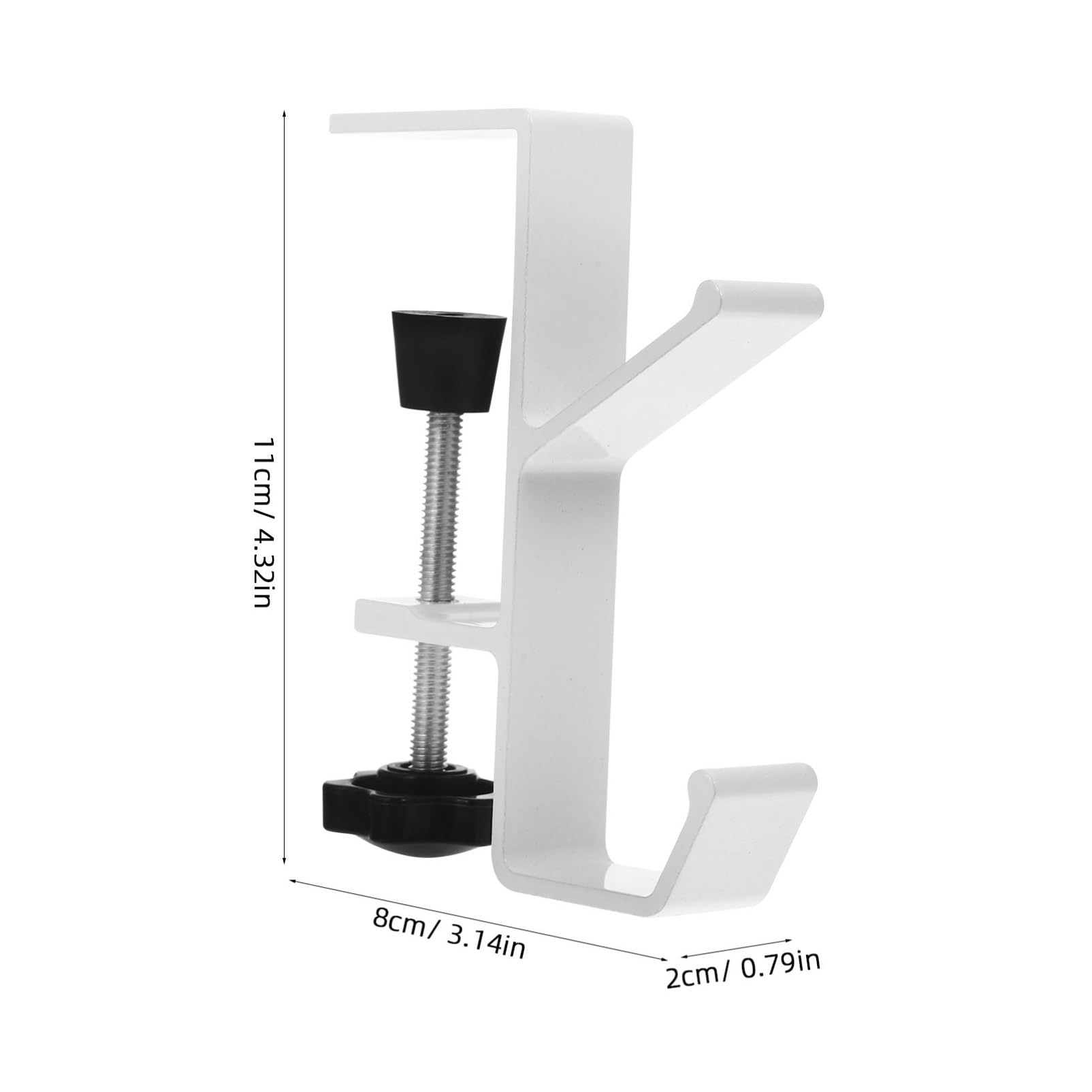 BCOATH Table Purse Hanger Schoolbag Hook for Tableside Desk Backpack Hanging Hook Metal Purse Hanger Holder White