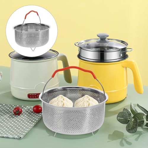 Cesta asa de acero olla de vapor inoxidable arrocera para 4l fácil 8
