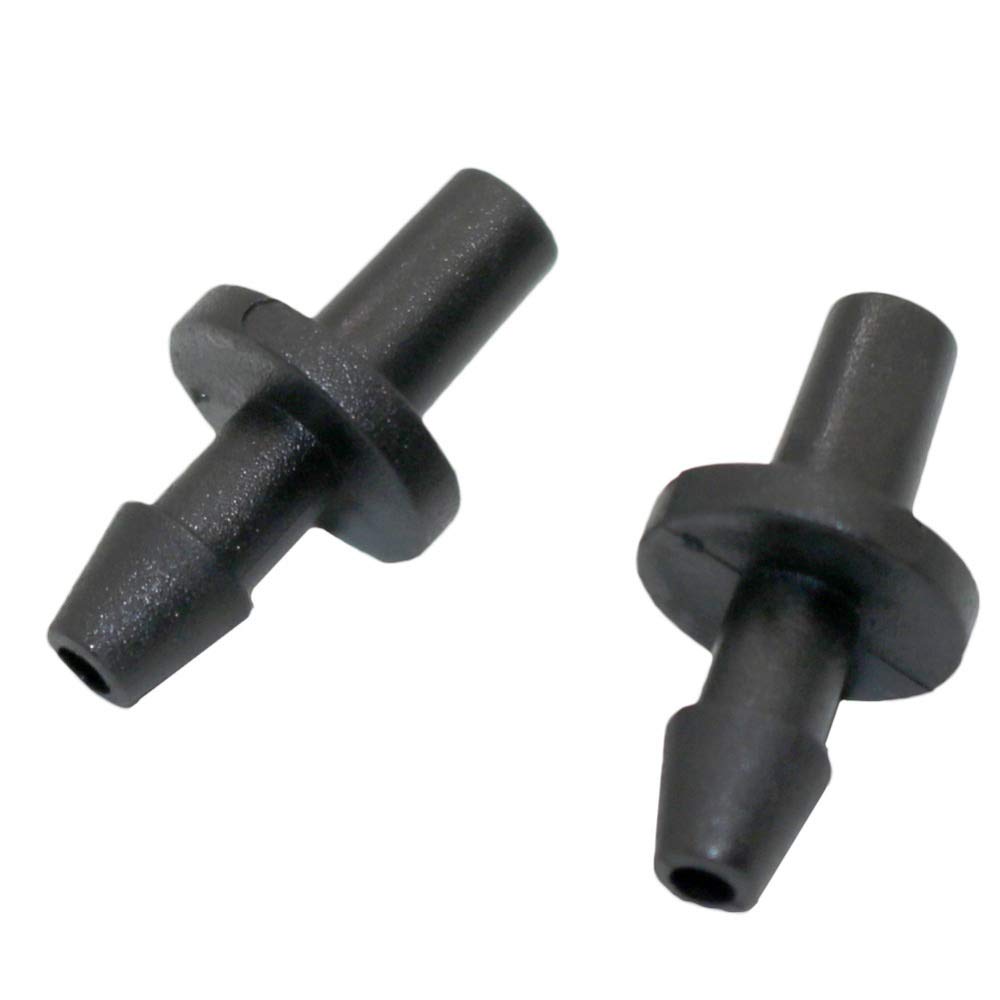 Schlauchreparaturanschluss Extender 1/8 Zoll-Single Barb gerader Schlauchanschluss Gewächshaus Gartenzubehör Wasserrohrverbinder Landwirtschaft Tools 2000 Pcs (Color : Black, Diameter : 1/4'')