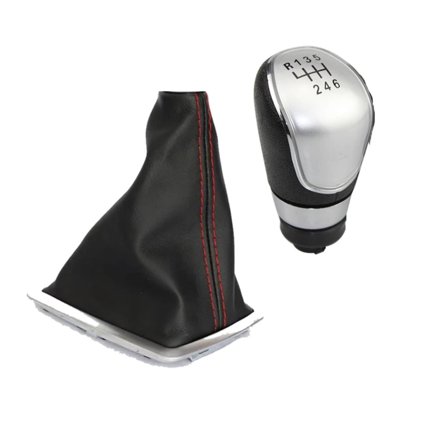 GLBLPEXELR Gear Knob for Focus MK2 2005-2012 PU Leather Upgrade