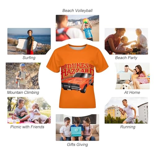 Boy Crew Neck Tshirts Short Sleeve T-Shirt for Hazzard Dukes T Shirts,Funny Summer T Shirts3