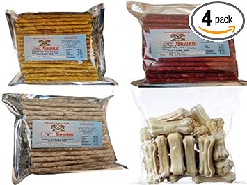 SAWAY pet Food and Accessories Calcium Mix Mutton chew Sticks 100 gm,Chicken chew Stick 100 gm,Natural chew Stick 100, Press White Bone 4 inch 200 gm