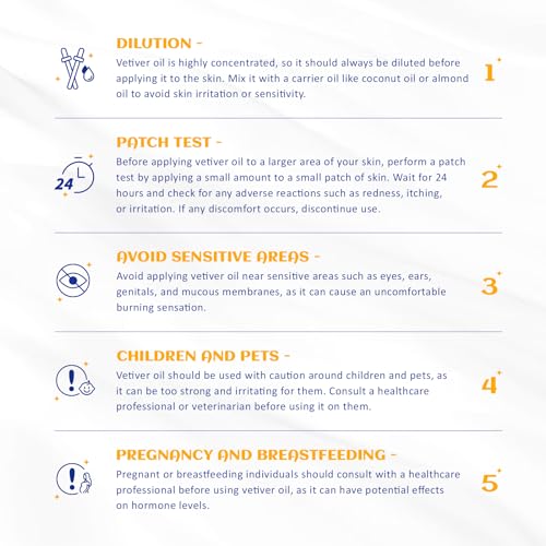 Image of HIQILI 100ML Vetiver Essential Oil, 100% Pure Natural for Diffuser Calm and Relation- 3.38 Fl Oz