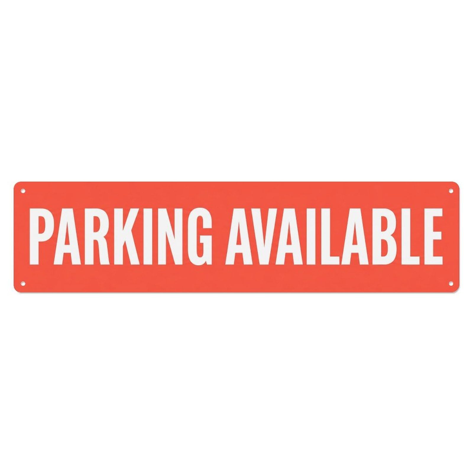 Parking Available Customer Service Metal Tin Sign