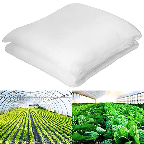 8'x20' Mosquito Netting for Patio, â€‹Yokgrass Garden Netting Pest Barrier, Mesh Net Against Bugs & Birds, Screen Mosquito Insect Protect Vegetables Flowers Plants (White)