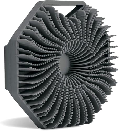 Antibacterial Silicone Body Scrub Brush, Eco-Friendly Gentle Shower Bath Brush ...