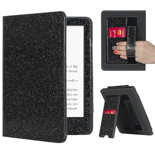 Image of CoBak Case with Stand for Kindle Paperwhite - Durable PU Leather Cover with Auto Sleep Wake, Card Slot, Hand Strap Feature - Fits Kindle Paperwhite 11th Generation 6.8 inch Signature Edition 2021 Released