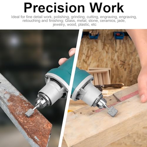 20 Stück Diamant Fräser Set, Diamant Frässtifte Schleifstifte Kompatibel pour Dremel, Polier und Zubehörset, 1/8 Zoll Schaft Diamantfräser, Rotationswerkzeug Kit für Gravieren, Keramik