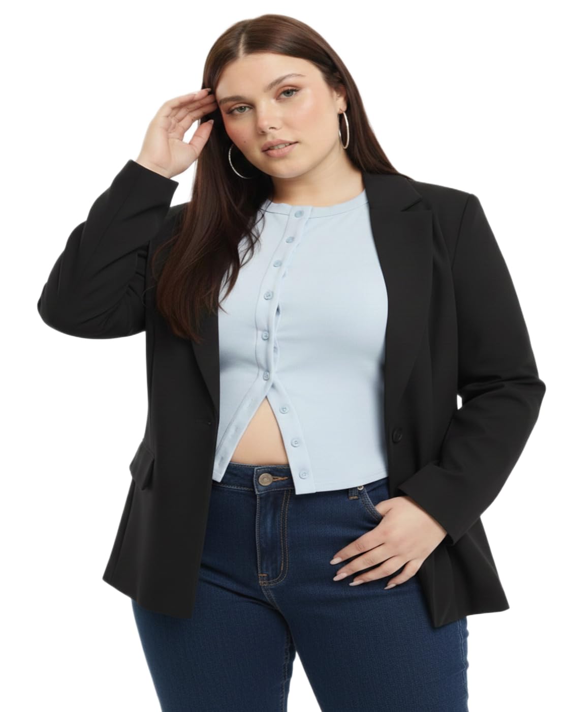 perfect productions Women's Blazer | Stylish Formal Casual Office Coat for Girl's and Ladies|Black Blazer for Women |8-picture-28