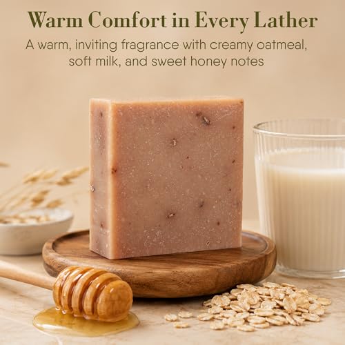 Image of 360Feel Handmade Castile Soap - Oatmeal Milk & Honey, 5 oz, 4-Pack