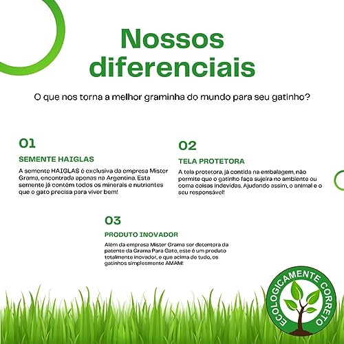 Mister Grama - Litter made from grass - 1 Unidade - Dono de animais de estimação