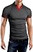 Grin&Bear Slim Fit contrast Poloshirt Polo, charcoal-red, M, GB160