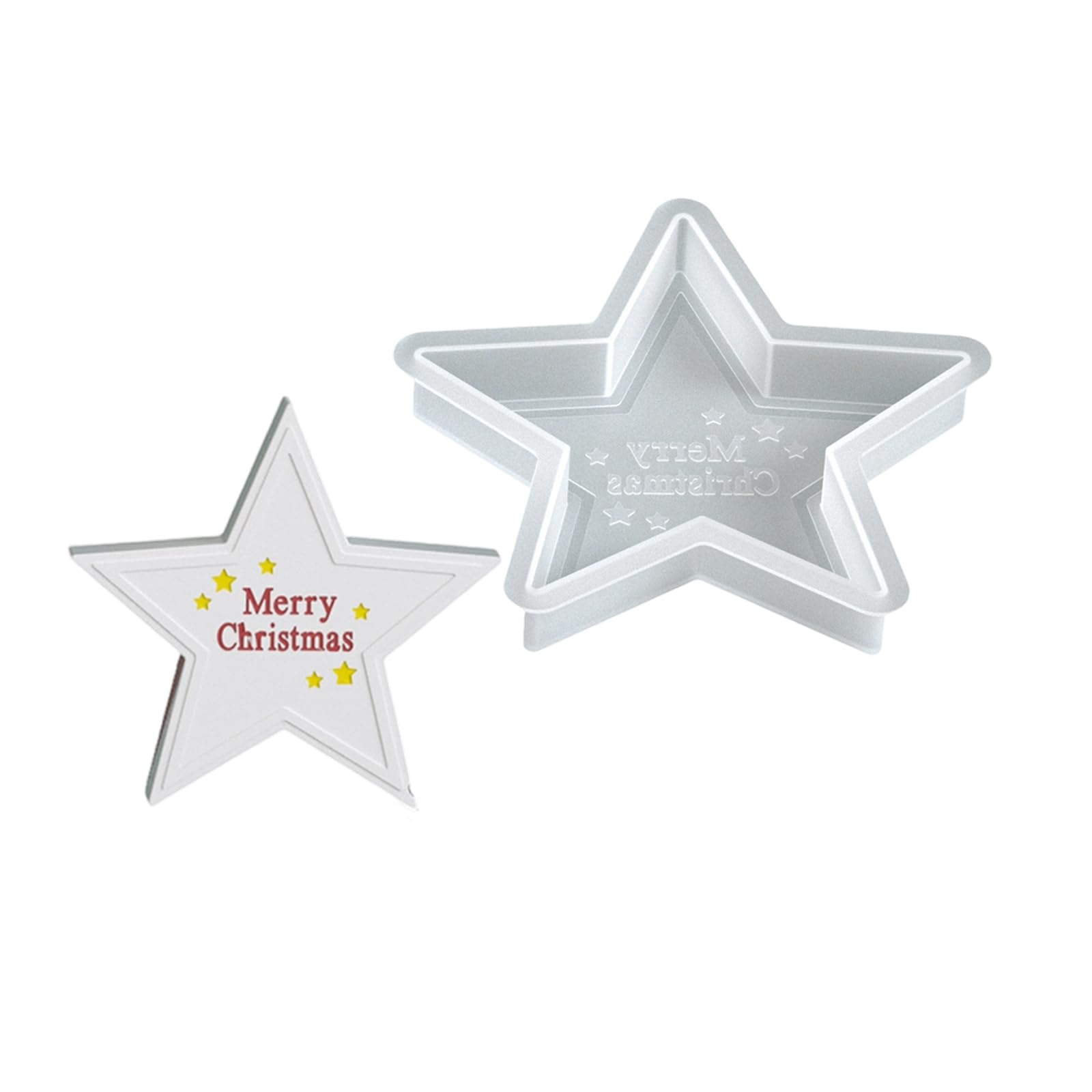 Buxuaaaa Christmas Craft Silicone Molds Set 6 Shape Reindeer Rocking Horse Star Angelic Food Grade Reindeer Rocking Horse Star Molds