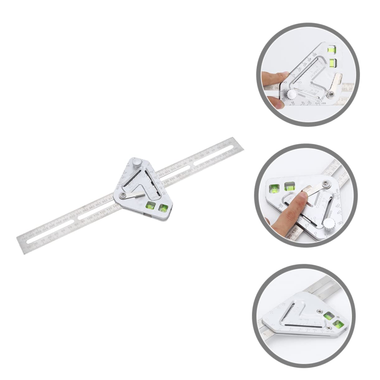 Règle de charpentier à angle droit, outil de mesure pour menuiserie ronde Règle de charpentier à angle droit, outil de mesure pour menuiserie ronde