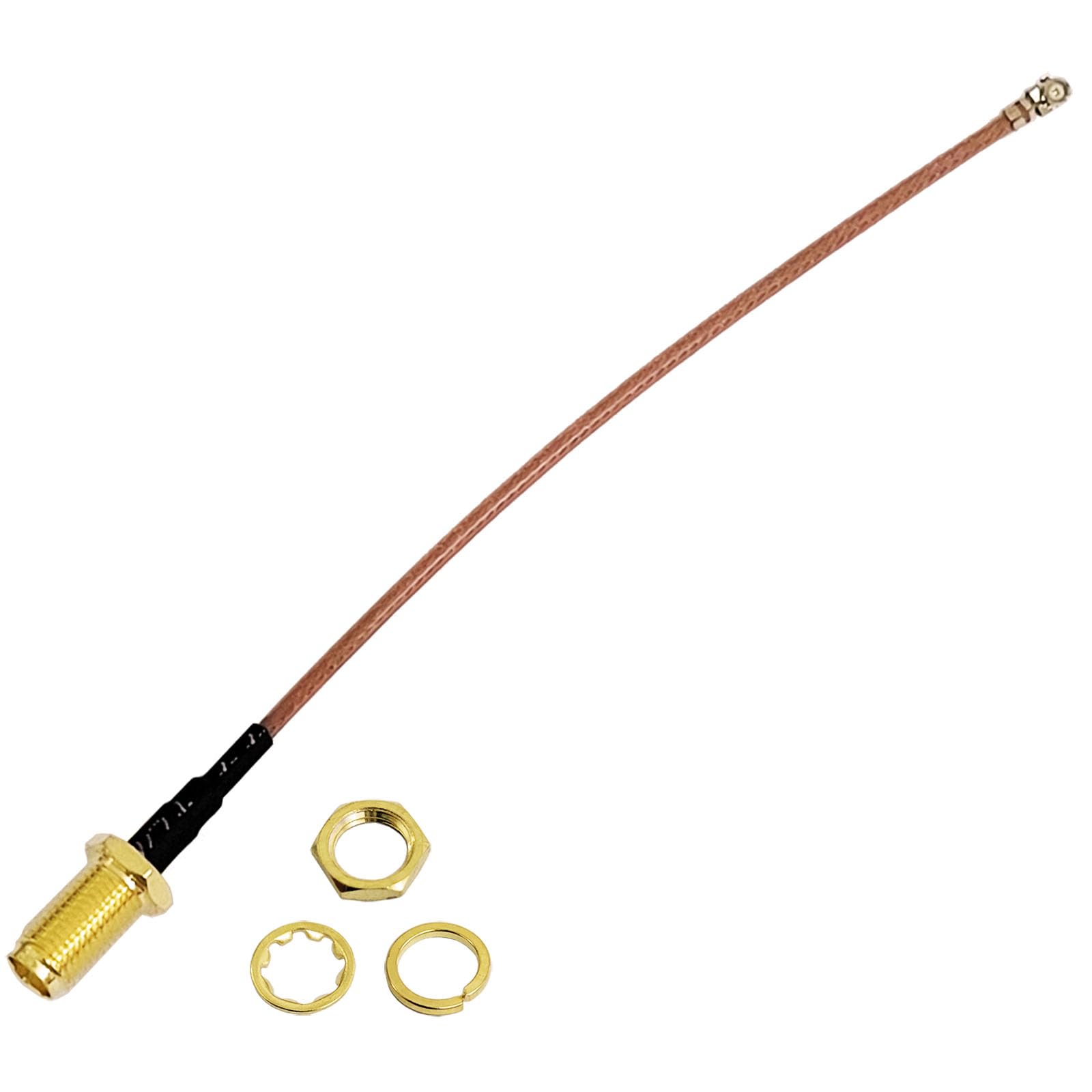 10Pcs RG-178 RF U.FL IPEX IPX Mini PCI to SMA Female Pigtail Antenna Cable 4" Length