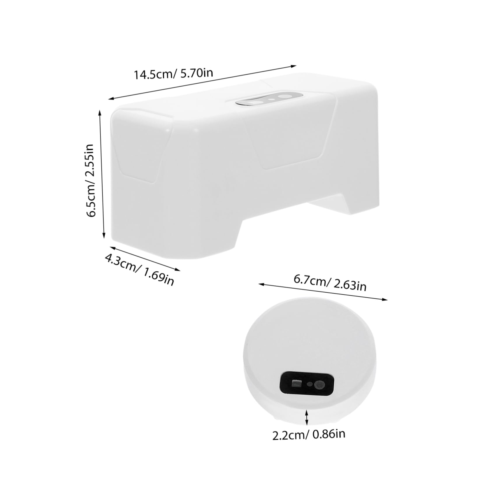 ULTECHNOVO Cisterna De Inodoro Inteligente Sin con Sensor Infrarrojo para Uso Doméstico Descarga Automática De Alta Tecnología Fácil De Instalar