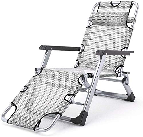 Tumbonas al aire libre sillón reclinable transpirable gris