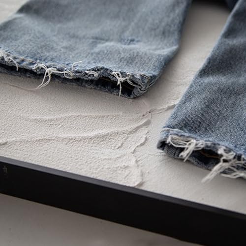 Mens Baggy Straight Hip Hop Jeans Loose Simple Denim Pants Casual Streetwear Relaxed Fit Jeans4