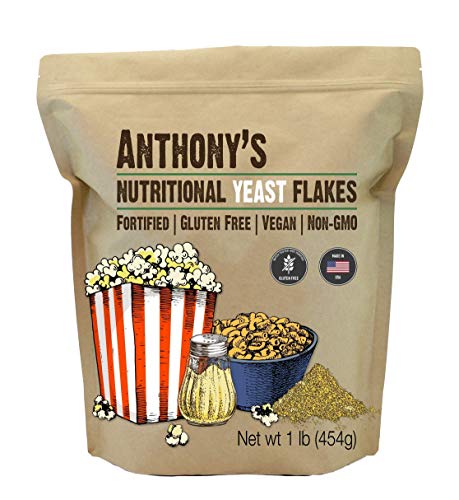 Anthony's Premium Nutritional Yeast Flakes 1 lb & Vital Wheat Gluten 4 lb Bundle - image 2