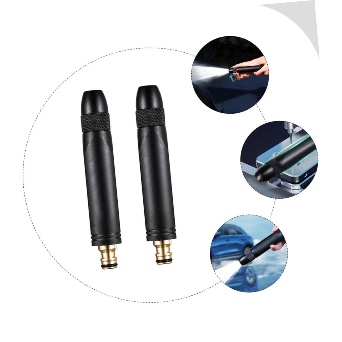 BESTonZON 2pezzi Ugello Per Flessibile Ugello Per Irrigazione Accessori Per Design Ergonomico Controllo Manuale Utilizzo Per Lavaggio Auto Giardinaggio Irrigazione Lavaggio Pavimenti