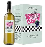 Wild Grapes, Premium DIY Wine Making Kits, Australian Chardonnay, 6L, Makes Up to 30 Bottles/6 Gallons of Wine