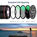 NEEWER 72mm 5-in-1 Magnetic Lens Filter Kit, Includes Neutral Density ND1000+MCUV+CPL+Adapter Ring+Filter Cap with 42-Layer Coating/Ultra Slim/Scratch Resistant HD Optical Glass&Water-Resistant Pouch