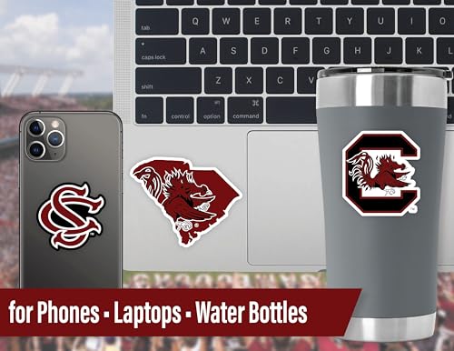 Image of South Carolina Gamecocks Stickers & Decals 14 Pc Set, USC Car Sticker