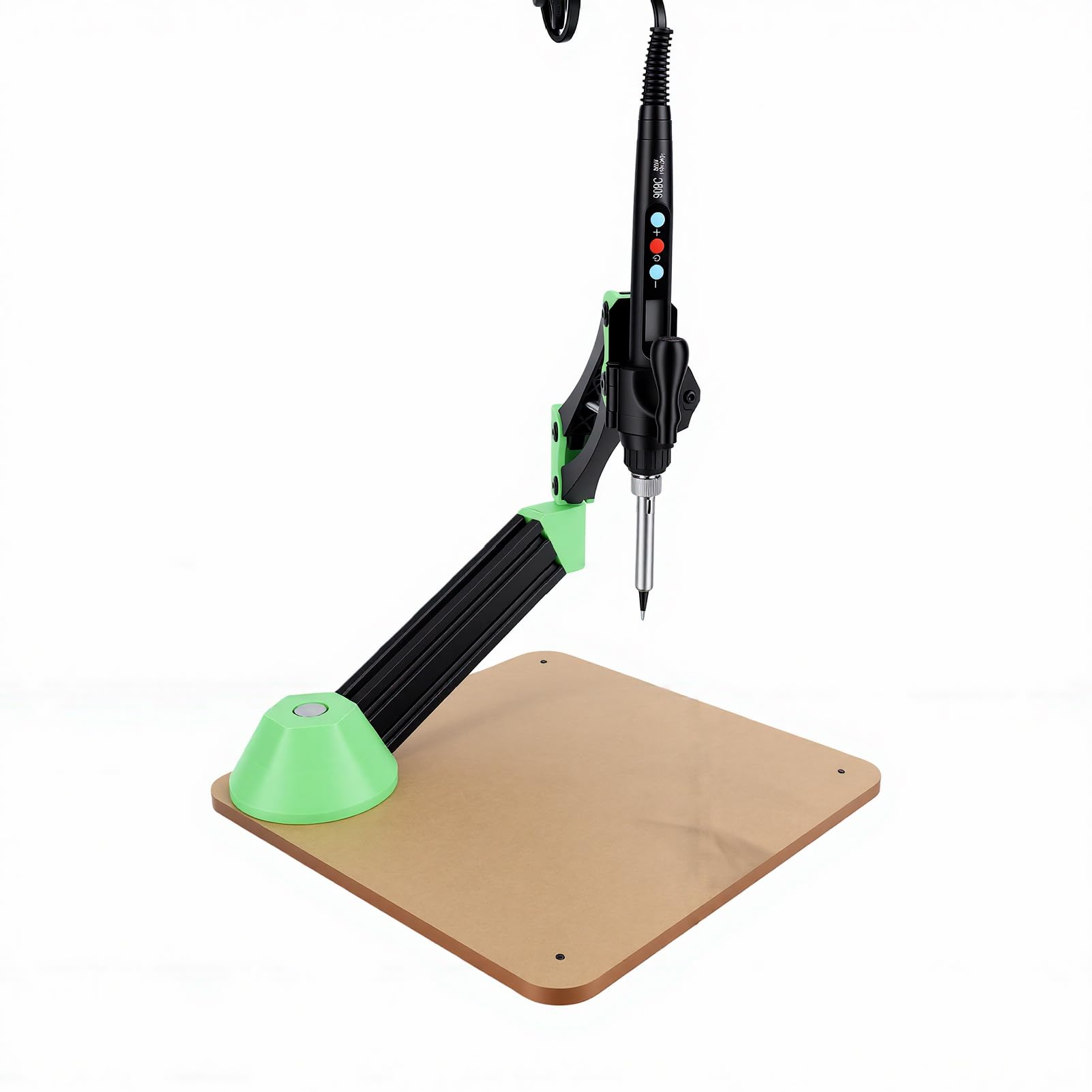 Fafeicy Kit di Inserimento a Caldo 80W con 6 Punte M2 M3 M4 M5 M6 M8, Parallelogramma Saldatore per Inserti Filettati e Pezzi Complessi (Lega di alluminio + acrilico)