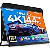 UPERFECT Portable Monitor 4K 144Hz QLED, 19" UHD 38402160, 500 Nits, 20001, 146% sRGB, 0.1ms, Built-in Stand & VESA Mount, Travel Gaming Monitor for Laptop, PC & Gaming Consoles - UColor 19 Apex