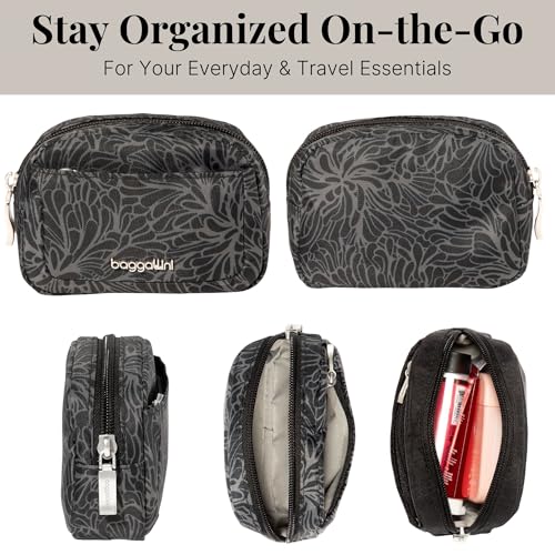 Image of Baggallini Women's Pocket Cosmetic - Lightweight Bag - Travel Essentials Makeup Organizer Mini