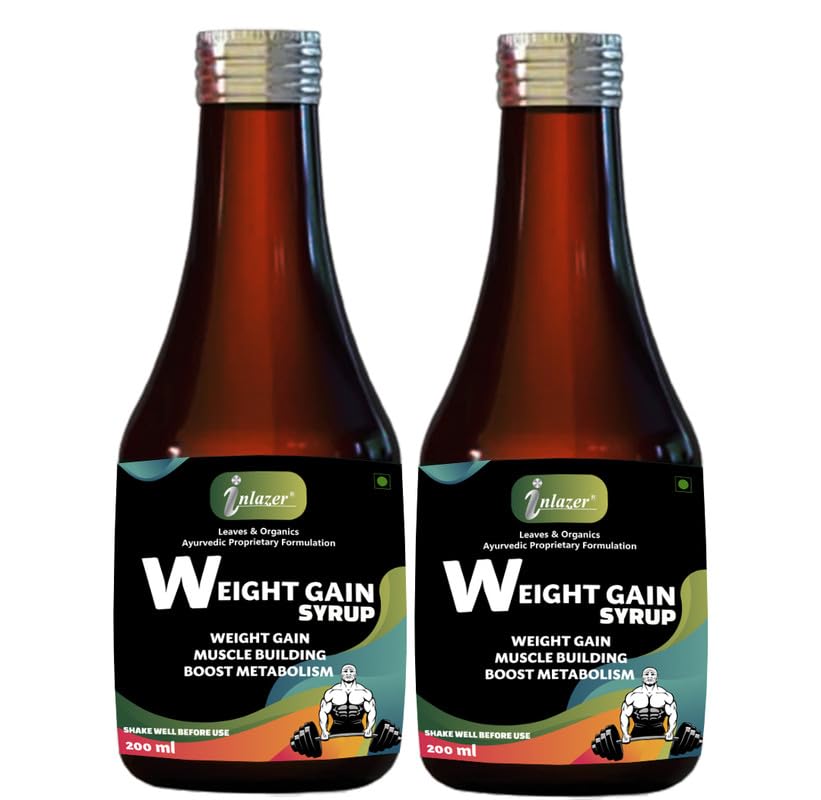 Ayurvedic Weight Gain Syrup For Healthy Body Gain Without Fat Reduces Muscle Breakdown |Power Up Your Weight Gain Journey-400ml Syrup-image-23