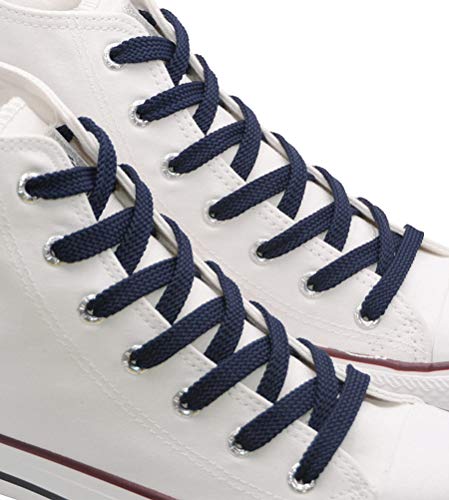 Image of VSUDO 2 Pairs Double Layer Flat Sneaker Shoe Lace, Flat Shoelace /Shoe String