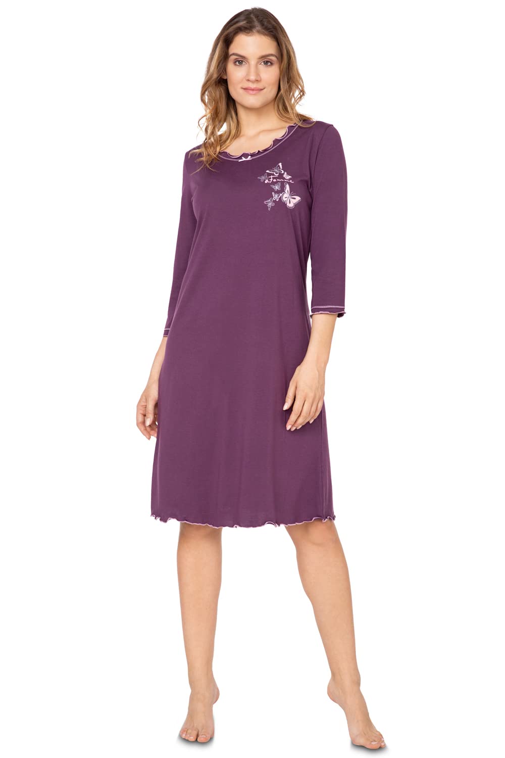e.Femme® Women's Nightdress 275 - Aubergine -14
