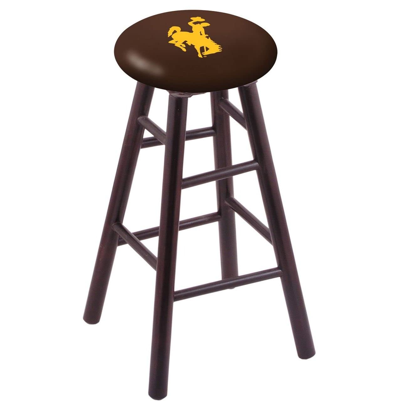 Holland Bar Stool Co. Maple Counter Stool in Dark Cherry Finish with Wyoming Seat by The