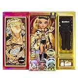Rainbow High Slumber Party Fashion Doll and Playset w/ 2 Outfits Choose from Brianna Dulce, Marisa Golding, Robin Sterling (Marisa Golding)