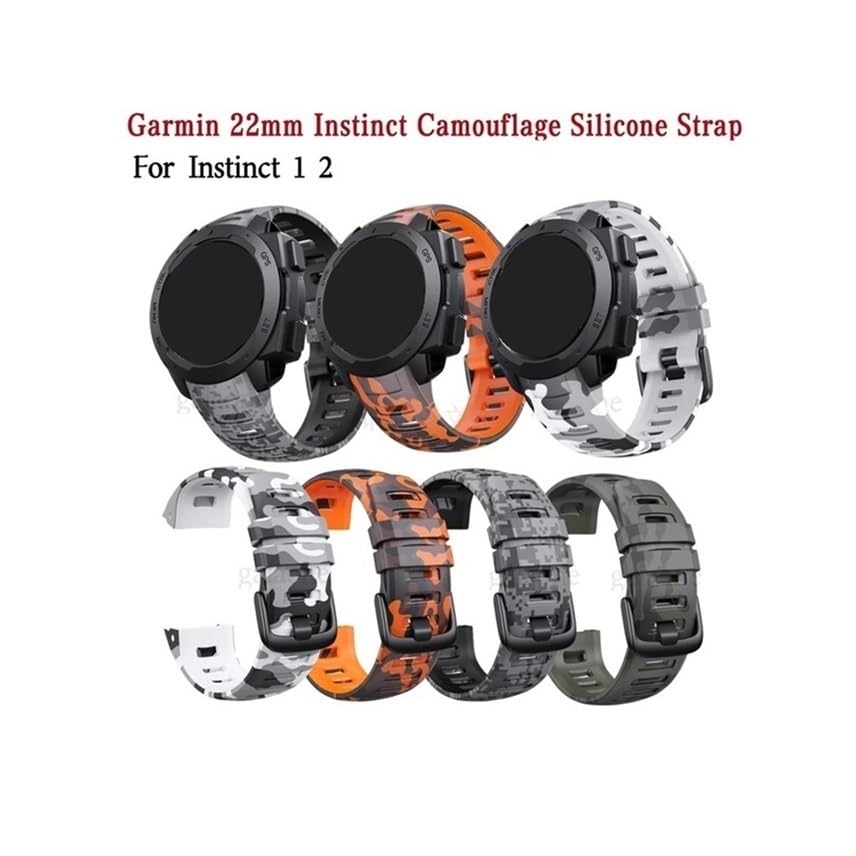 Bracelet silicone 22mm robuste et durable pour Garmin Instinct 1 & 2 - 3