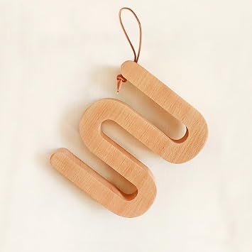 Kitchen Counter Table Top Hot Pad Wooden Hot Pot Pan Holder Beech Wood Non-Slip Table Mat Heat Resistant Holder for Bowl Dish Teapot Thickened Creative Coaster Hanging Ornament Decor M