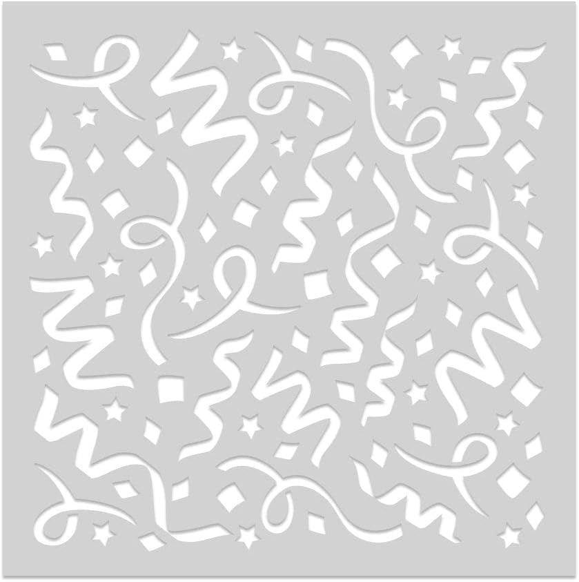 Hero Arts SA168 Stencils, Streamer Stencil