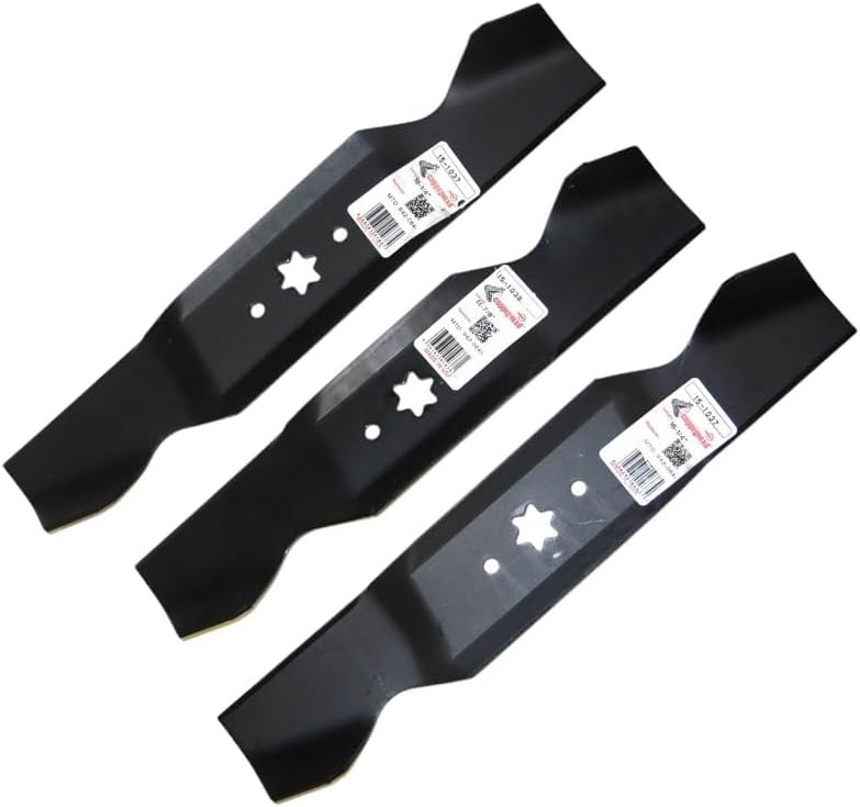 (2 1037 and (1) 1038 Rotary Blades Compatible with MTD 46" 742-0645, 742-0644