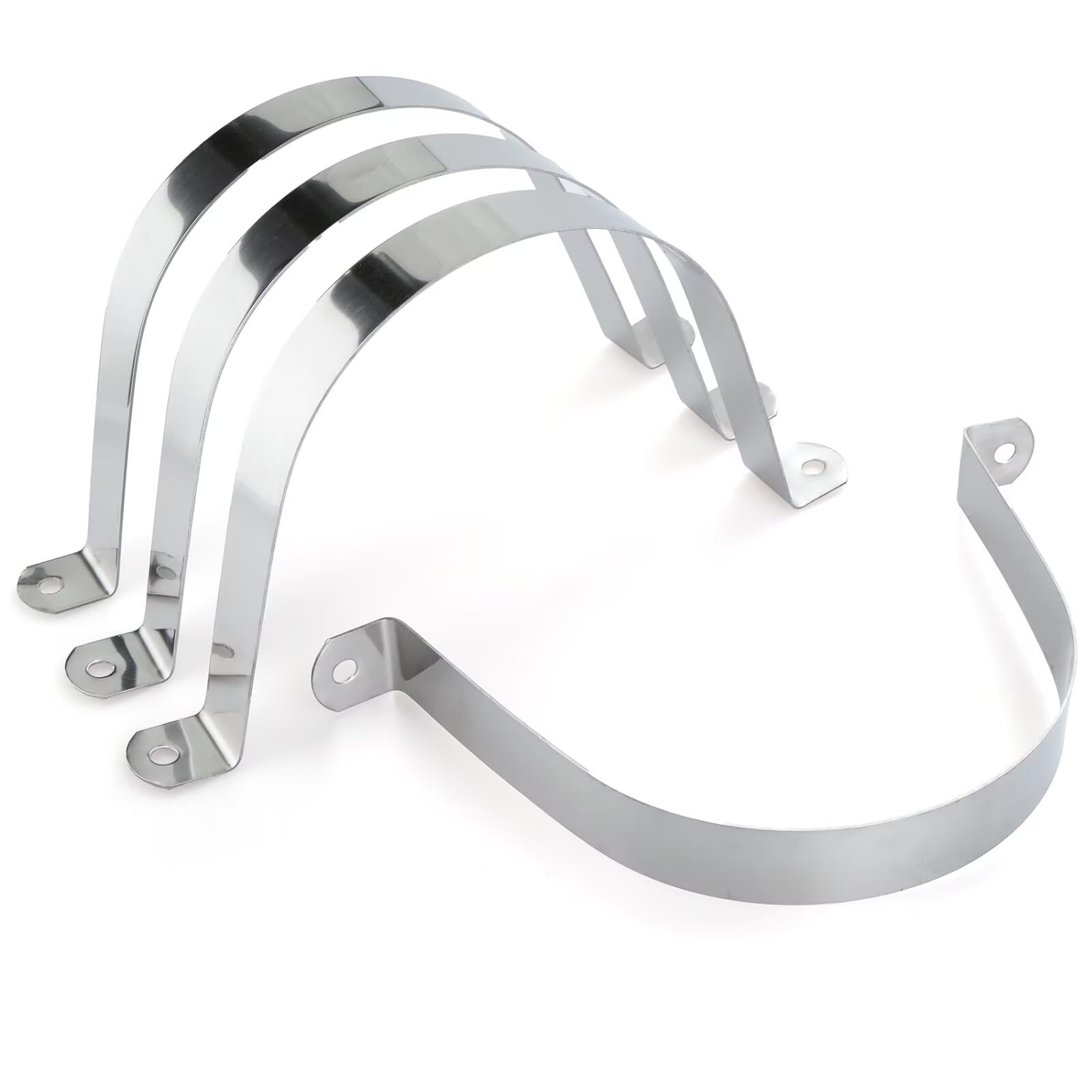 Abrazaderas de tubo de acero inoxidable 304 extra anchas para montaje en madera