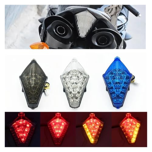 Luz trasera transparente YZF R1 2007 2008 con intermitentes LED 5